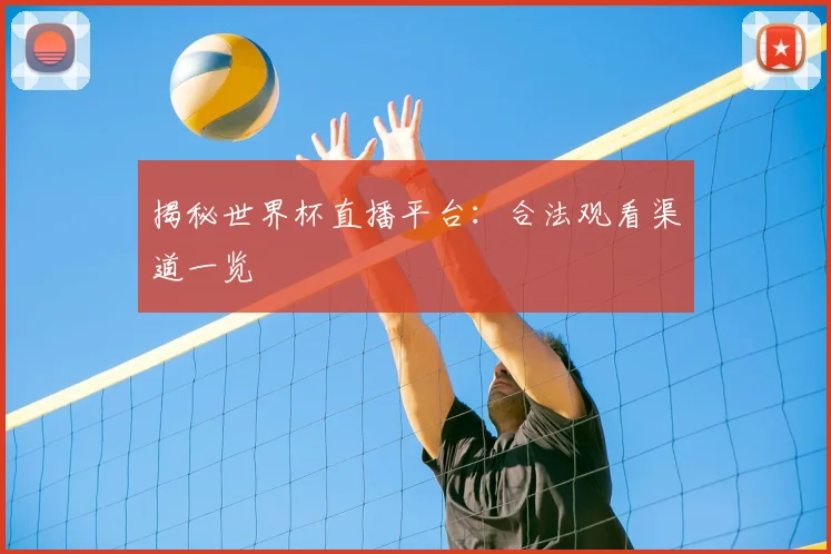 揭秘世界杯直播平台:合法观看渠道一览